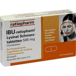 IBU-RATIOPHARM Lysinat Pain -Fold. 500 mg, 20 db