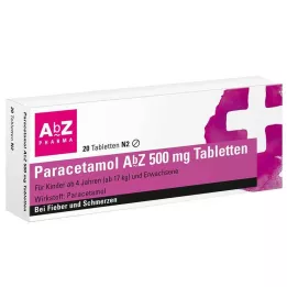 PARACETAMOL AbZ 500 mg tabletta, 20 db