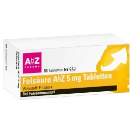 FOLSÄURE AbZ 5 mg tabletta, 50 db