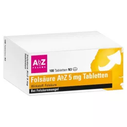 FOLSÄURE AbZ 5 mg tabletta, 100 db