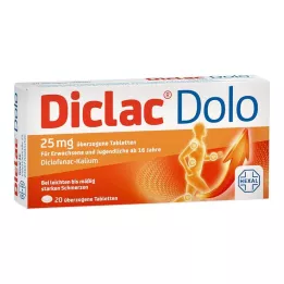 DICLAC Dolo 25 mg bevont tabletta, 20 db