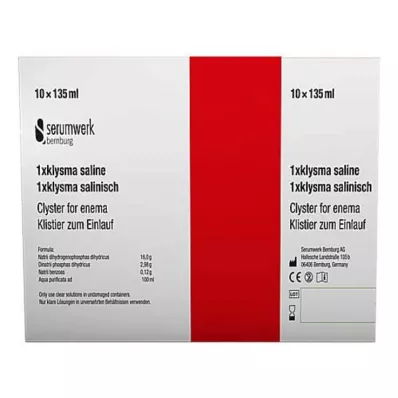 KLYSMA 1x sóoldat, 10X135 ml KLYSMA 1x sóoldat, 10X135 ml