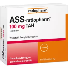 ASS-ratiopharm 100 mg TAH tabletta, 50 db