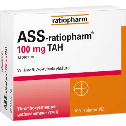 ASS-ratiopharm 100 mg TAH tabletta, 100 db