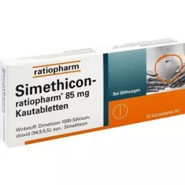 Simethicon-ratiopharm 85 mg rágó tabletták, 20 db