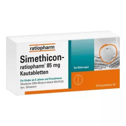 SIMETHICON-ratiopharm 85 mg-os rágótabletta, 50 db