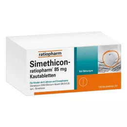 SIMETHICON-ratiopharm 85 mg-os rágótabletta, 100 db