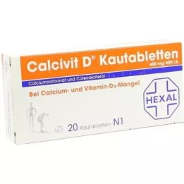 CALCIVIT D rágó tabletták, 20 db
