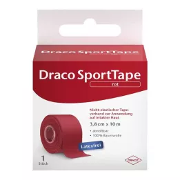 DRACO TAPEVERBAND 3,8 cmx10 m piros, 1 db