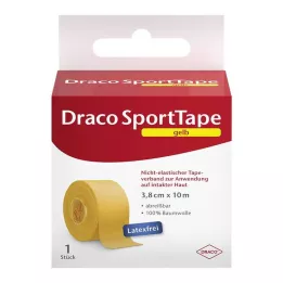 DRACO TAPEVERBAND 3,8 cmx10 m sárga, 1 db