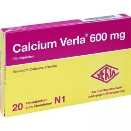 CALCIUM VERLA 600 mg film -bevonatú tabletta, 20 db