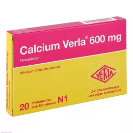 CALCIUM VERLA 600 mg-os filmtabletta, 20 db