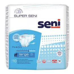 SUPER SENI Inkontinencia nadrág felnőtteknek 3 L méretű, 10 db