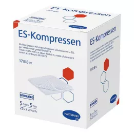 ES-KOMPRESSEN steril 5x5 cm 8 irányú, 25X2 db