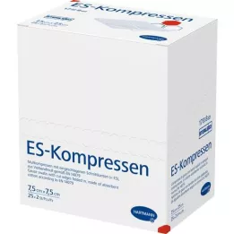 ES-KOMPRESSEN steril 7,5x7,5 cm 8 -szor, 25x2 db