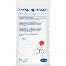 ES-KOMPRESSEN Steril 10x20 cm 8 -old, 5x2 db