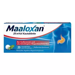 MAALOXAN 25 mVal rágótabletta, 20 db