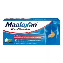 MAALOXAN 25 mVal rágótabletta, 50 db