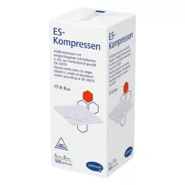 ES-KOMPRESSEN nem steril 5x5 cm 8 irányú, 100 db