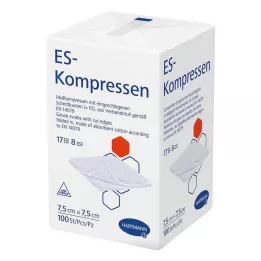 ES-KOMPRESSEN nem steril 7,5x7,5 cm 8 irányú, 100 db