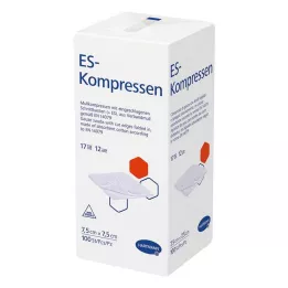 ES-KOMPRESSEN nem steril 7,5x7,5 cm 12 irányú, 100 db