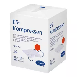 ES-KOMPRESSEN nem steril 10x10 cm 8 irányú, 100 db
