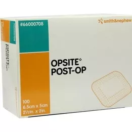 OPSITE POST-OP 5x6,5 cm -es társulás külön -külön steril, 100x1 db