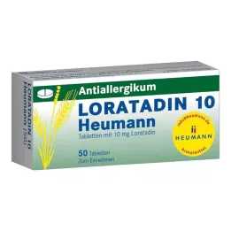 LORATADIN 10 db Heumann tabletta, 50 db