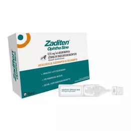 ZADITEN ophtha sine 0,25 mg/ml szemcsepp egyszeri adag, 20 db