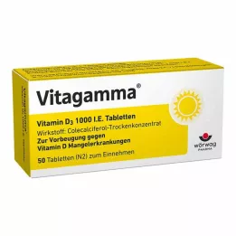 VITAGAMMA D3-vitamin 1000 NE tabletta, 50 db