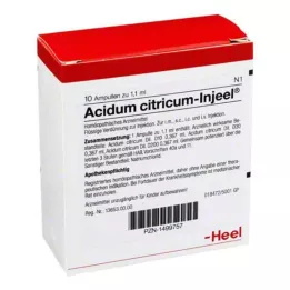 ACIDUM CITRICUM INJEEL Ampoules, 10 db