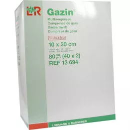 GAZIN Géz komp.10x20 cm steril 12 rétegű, 40X2 db