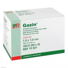 GAZIN Rés borogatások 7,5x7,5 cm-es steril 8 rétegű, 50X2 db
