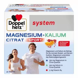 DOPPELHERZ Magnézium+Kálium-citrát rendszerű granulátum, 40 db