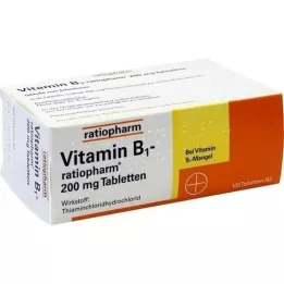 VITAMIN B1-RATIOPHARM 200 mg tabletta, 100 db
