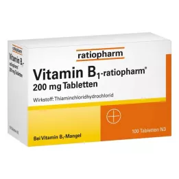 VITAMIN B1-RATIOPHARM 200 mg-os tabletta, 100 db