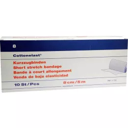 KURZZUGBINDE Cottonelaszt 8 cmx5 m, 10 db