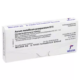 AURUM METALLICUM PRAEPARATUM D 15 Ampoules, 8 db