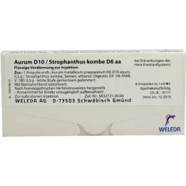 AURUM D 10/Strophanthus Kombe D 6 AA ampulák, 8x1 ml