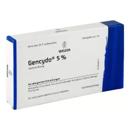 GENCYDO 5%-os injekciós oldat, 8 db