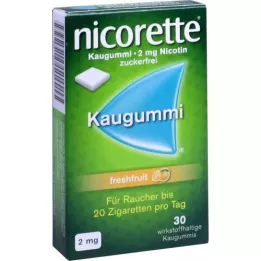 NICORETTE 2 mg friss gyümölcs rágógumi, 30 db
