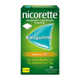 NICORETTE 4 mg frissgyümölcs rágógumi, 30 db