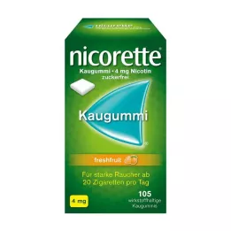 NICORETTE 4 mg FreshFruit Kaugummi, 105 db