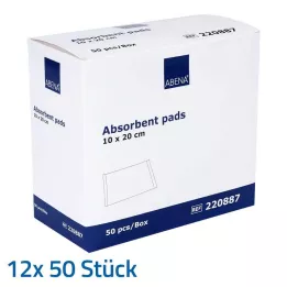 SAUGKOMPRESSEN steril 10x20 cm 400 g/m, 12x50 db