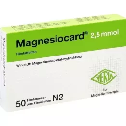 MAGNESIOCARD 2,5 mmol film -bevonatú tabletta, 50 db