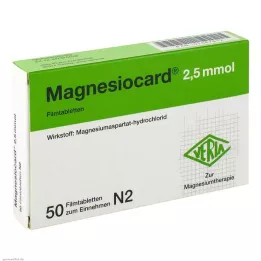 MAGNESIOCARD 2,5 mmol-os filmtabletta, 50 db