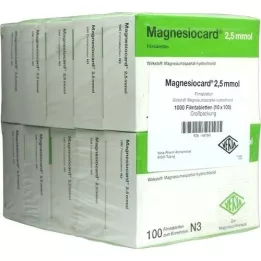 MAGNESIOCARD 2,5 mmol film -bevonatú tabletta, 10x100 db