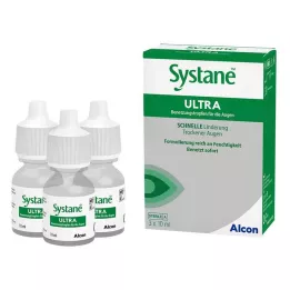 SYSTANE ULTRA Síkosító szemcseppek, 3X10 ml