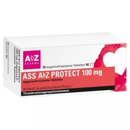ASS AbZ PROTECT 100 mg gyomornedv-ellenálló tabletta, 50 db