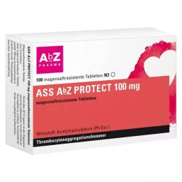 ASS AbZ PROTECT 100 mg gyomornedv-ellenálló tabletta, 100 db